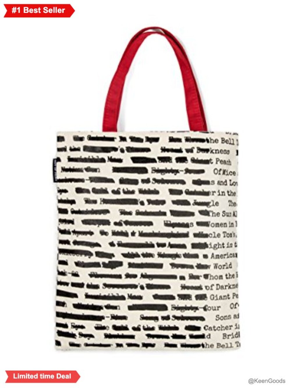 Literary Book Lover Canvas Tote Bag Cotton Shoulder Travel Bag